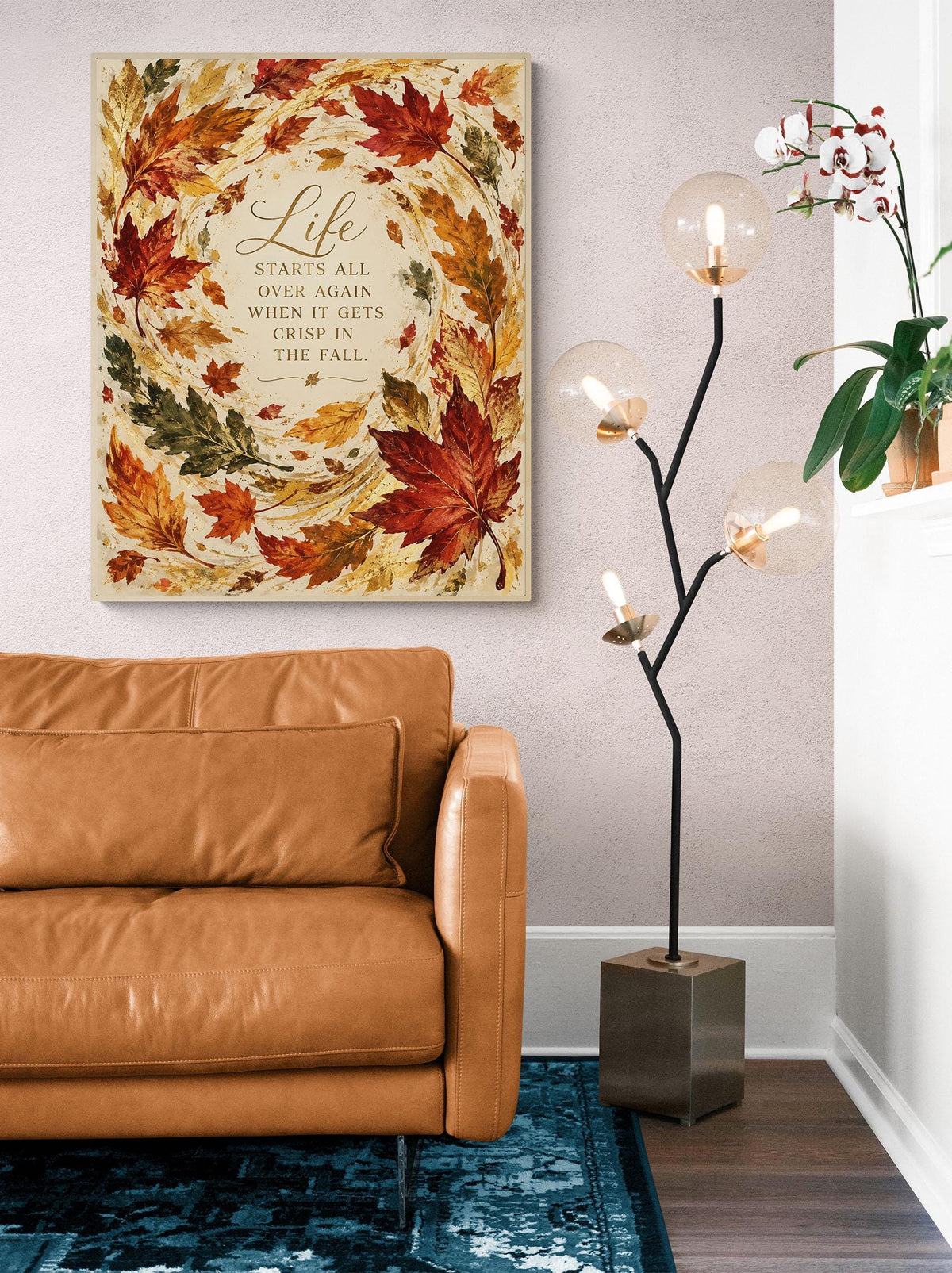 Great Gatsby Art Print | It Gets Crisp In The Fall | Literature Quote | Thanksgiving Home Decor