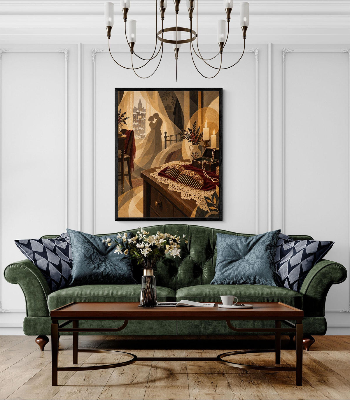 Gift of the Magi Art Print, Christmas Holiday Wall Artwork, Literary Home Decor