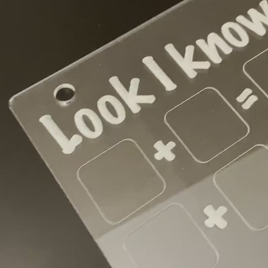 Addition Practice | Look I Know My Series | Early Education | Math Practice On Acrylic | Fill In The Blanks | Reusable