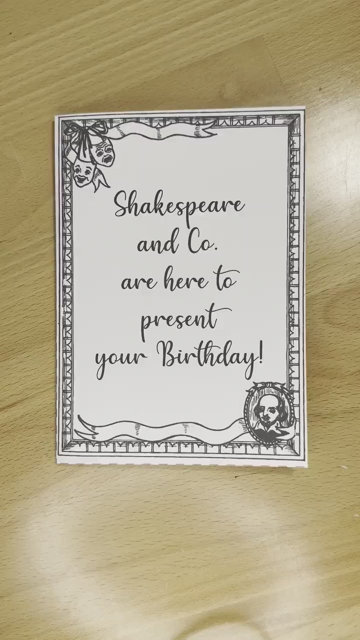 Create Your Own Card | Personalized Written Shakespearean-Style Sonnet | Custom Greeting Card, Card For Him, For Her Custom Birthday Card