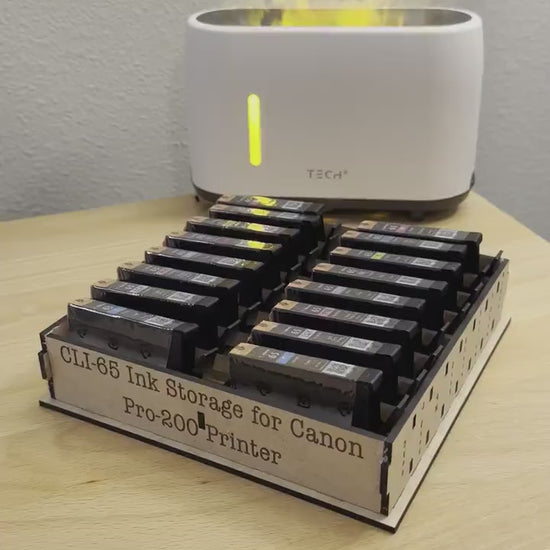 CLI-65 Ink Storage Caddy | Holds Up to 16 Ink Cartridges | Canon Pro-200 | Some Assembly Required