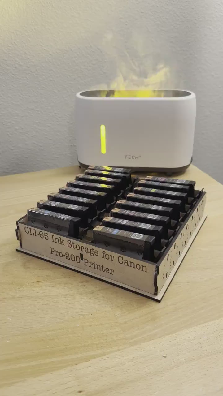 CLI-65 Ink Storage Caddy | Holds Up to 16 Ink Cartridges | Canon Pro-200 | Some Assembly Required