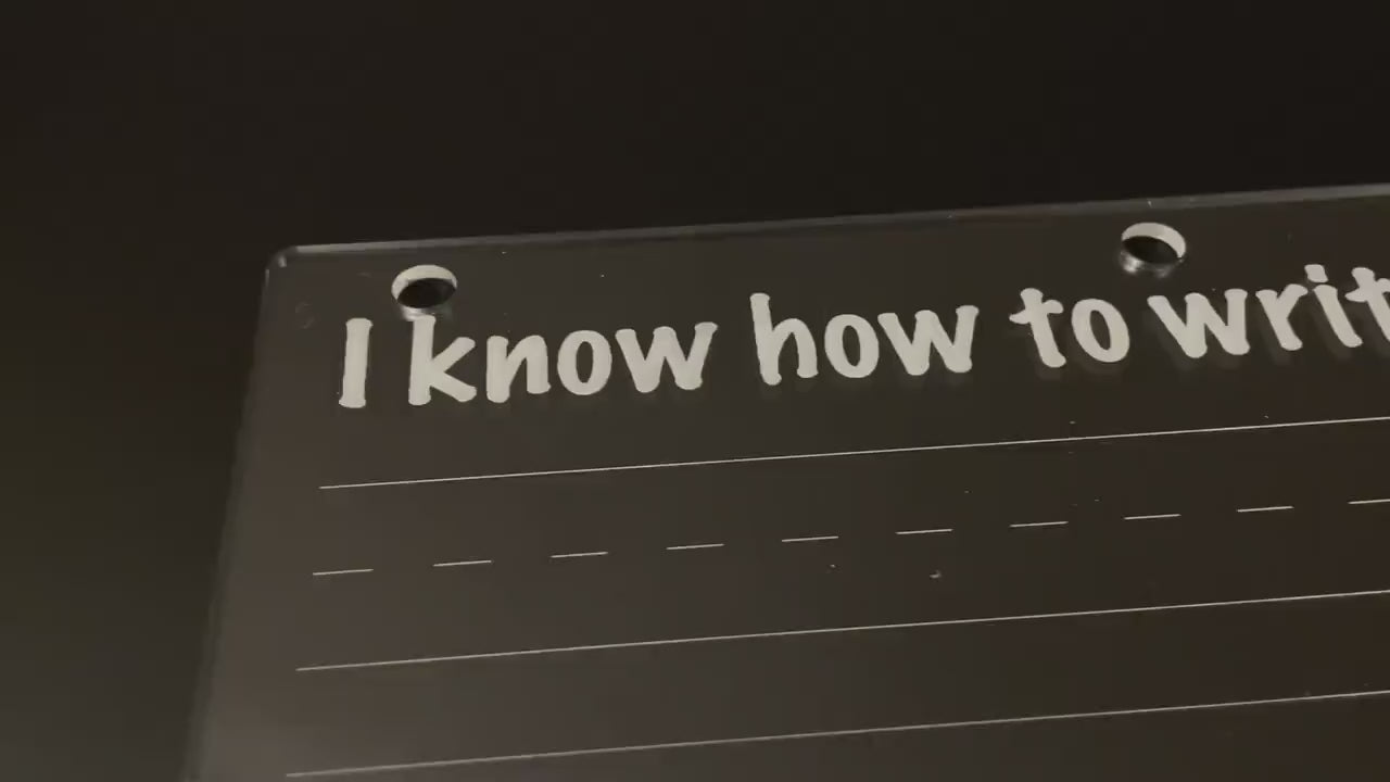 Reusable Practice Writing Sentences | Look I Know My Series | Early Education | Penmanship Practice On Acrylic