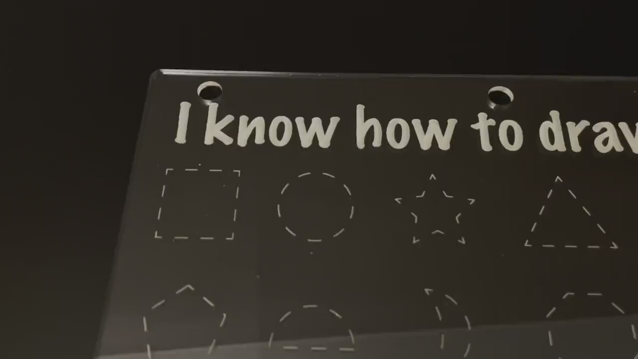 Reusable Practice Drawing Shapes | Look I Know My Series | Early Education | Basic Skills | Acrylic