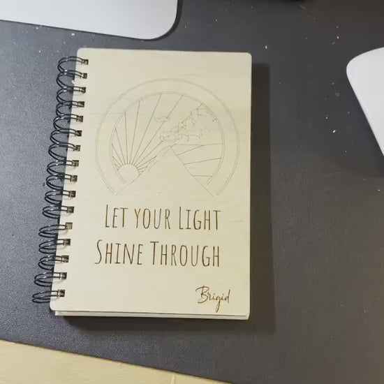Let Your Light Shine Through | New Years Resolution | Forest | Writing Journal Or Diary | Sketchbook