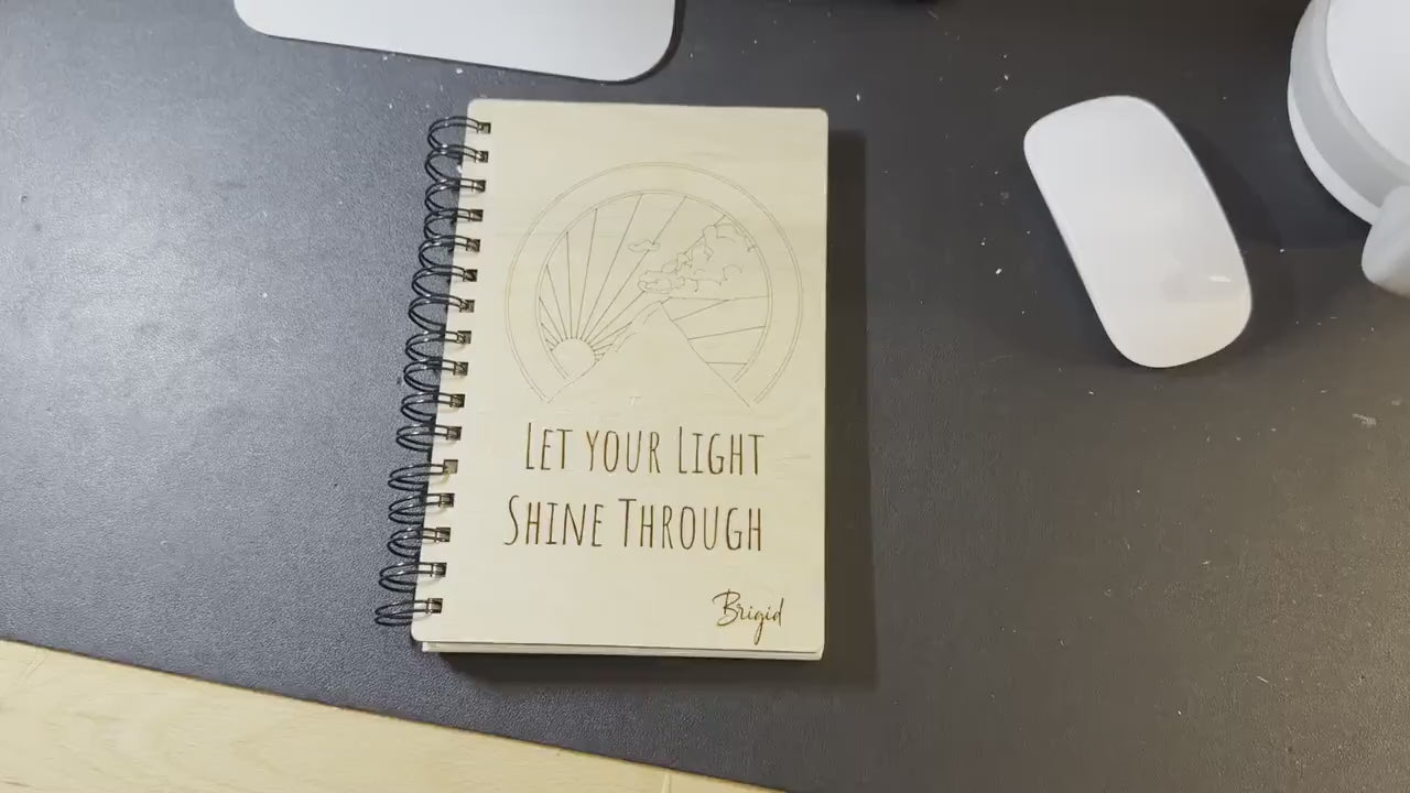 Let Your Light Shine Through | New Years Resolution | Forest | Writing Journal Or Diary | Sketchbook