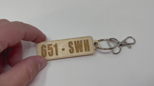 Custom Senior 2022 Key Chain | Wood