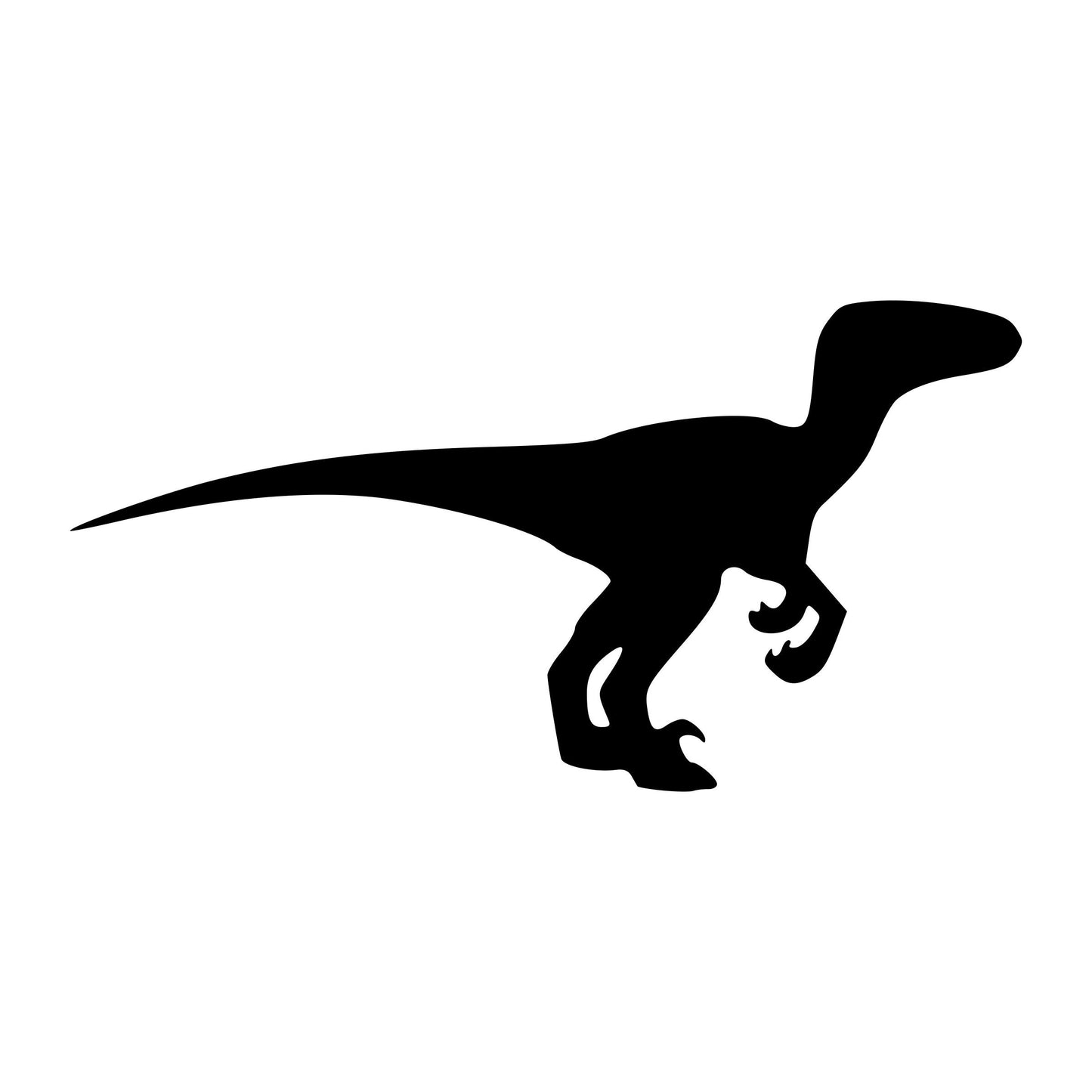 Dinosaurs Silhouettes 8"x8" Bundle of 4 Art Print Posters | Brachiosaurus, Triceratops, Tyrannosaurus Rex, Velociraptor | Jurassic Park