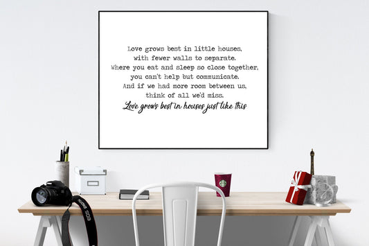 Family Home Art Print | Love Grows Best In Houses Just Like This