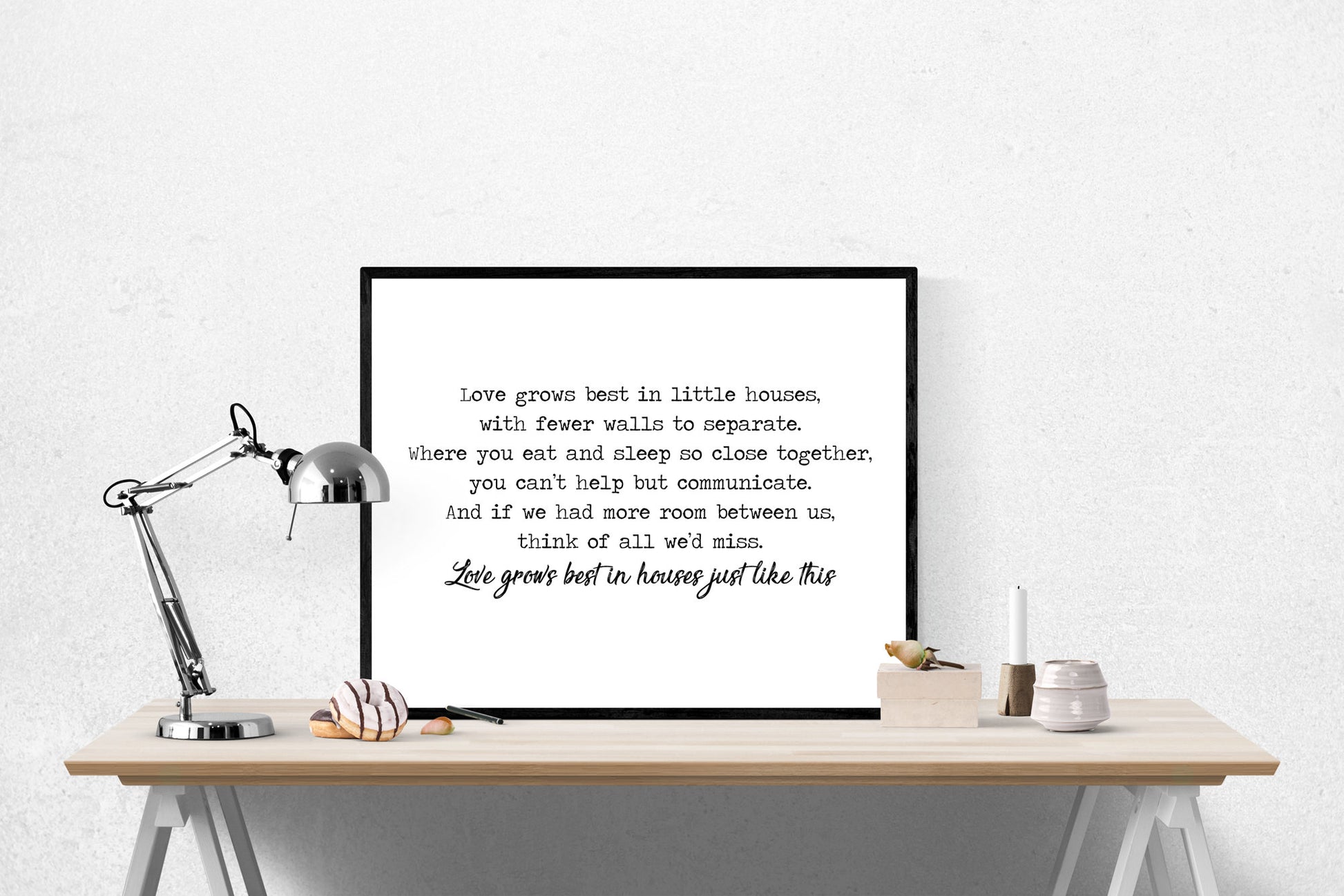 Family Home Art Print | Love Grows Best In Houses Just Like This