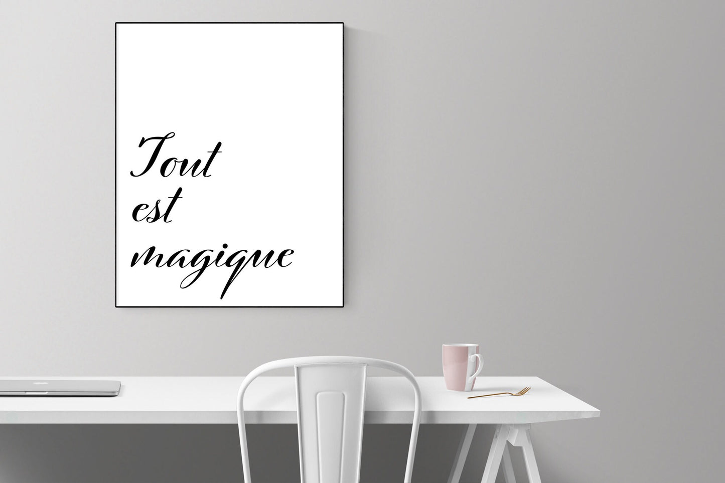 Love Quote Art Print | Tout Est Magique