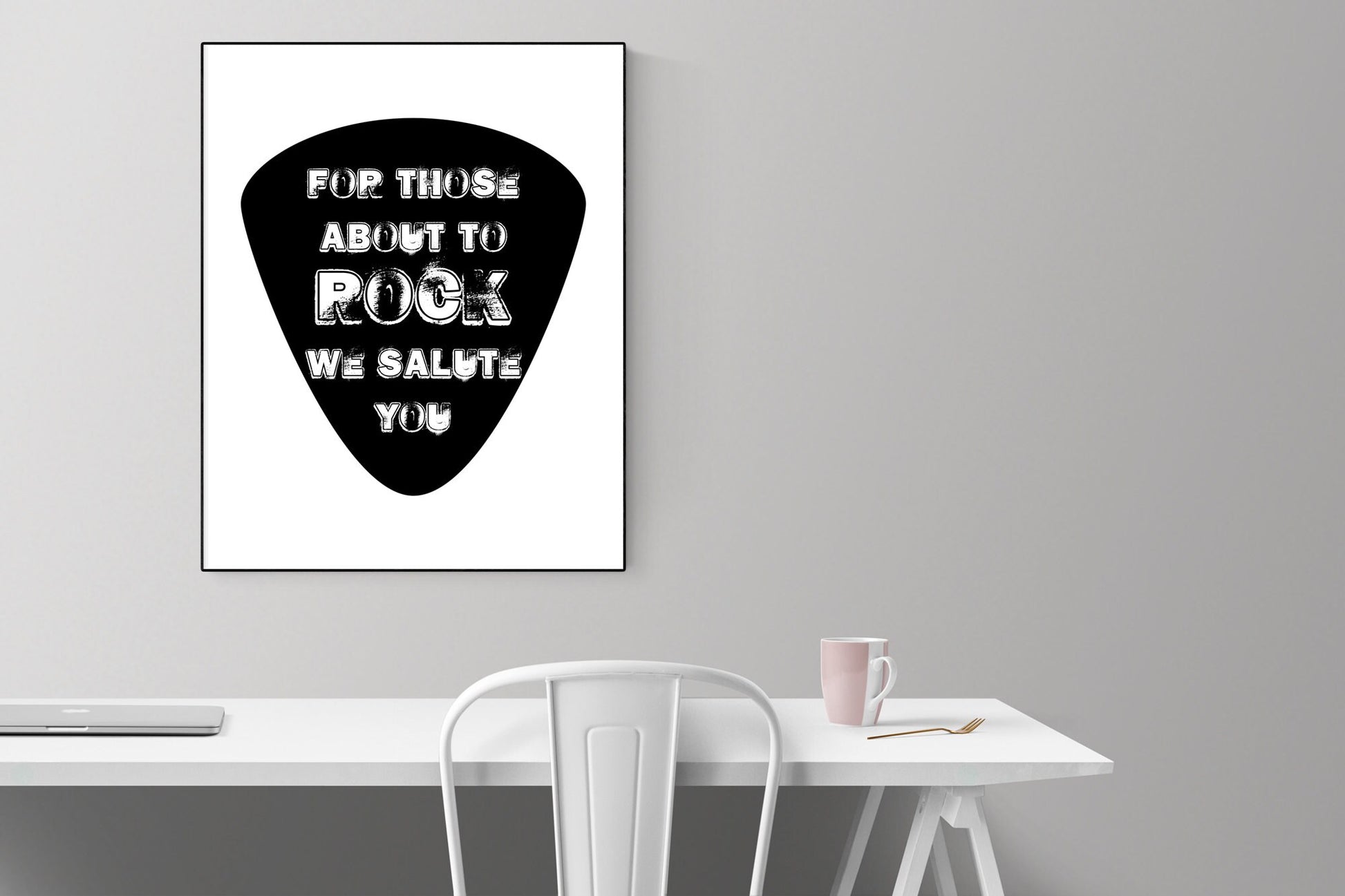 For Those About To Rock, We Salute You Lyrics Poster | Rock N Roll | Music Art Print