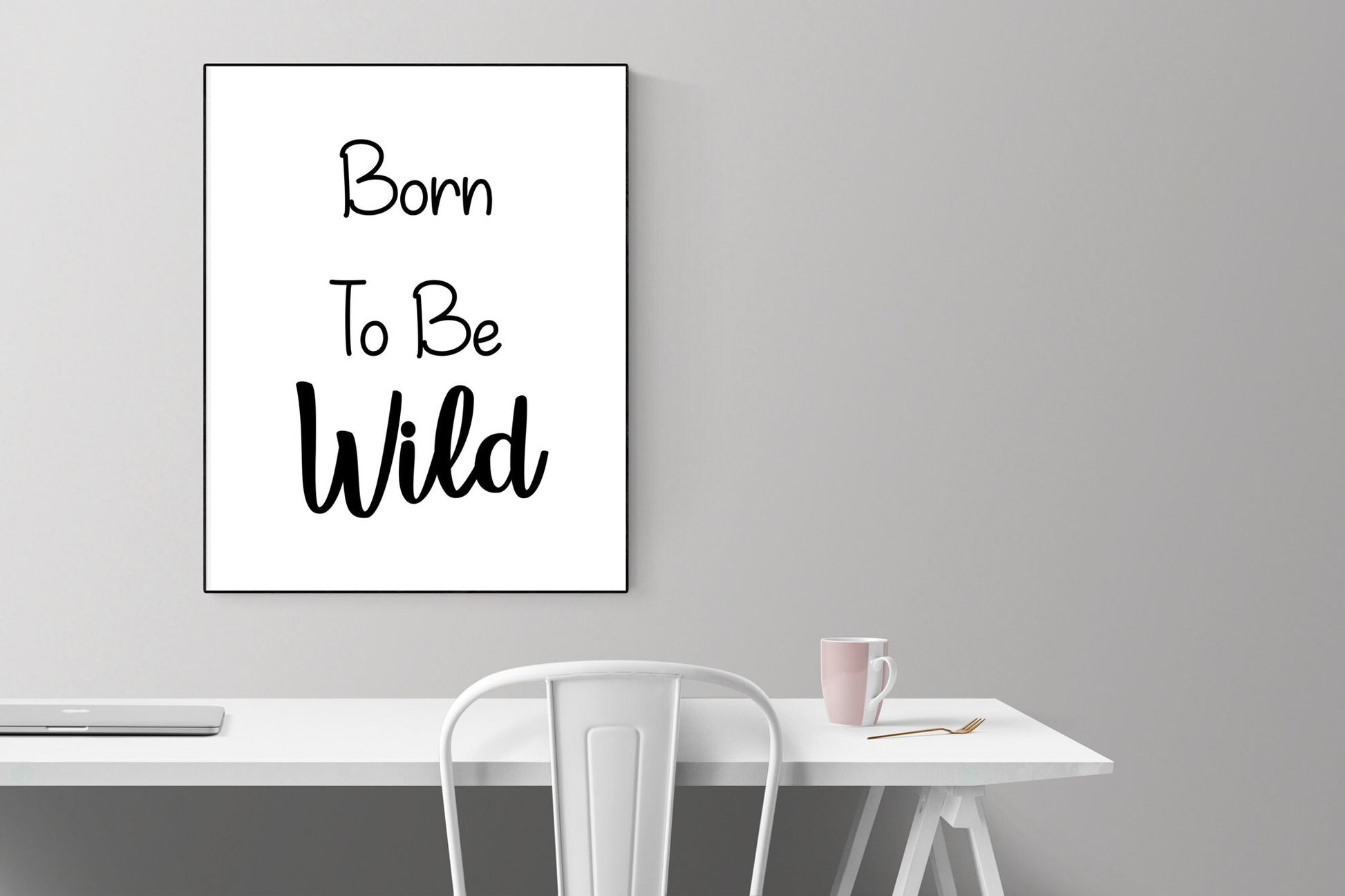 Born To Be Wild Art Print | Newborn Gift | Baby Shower Present