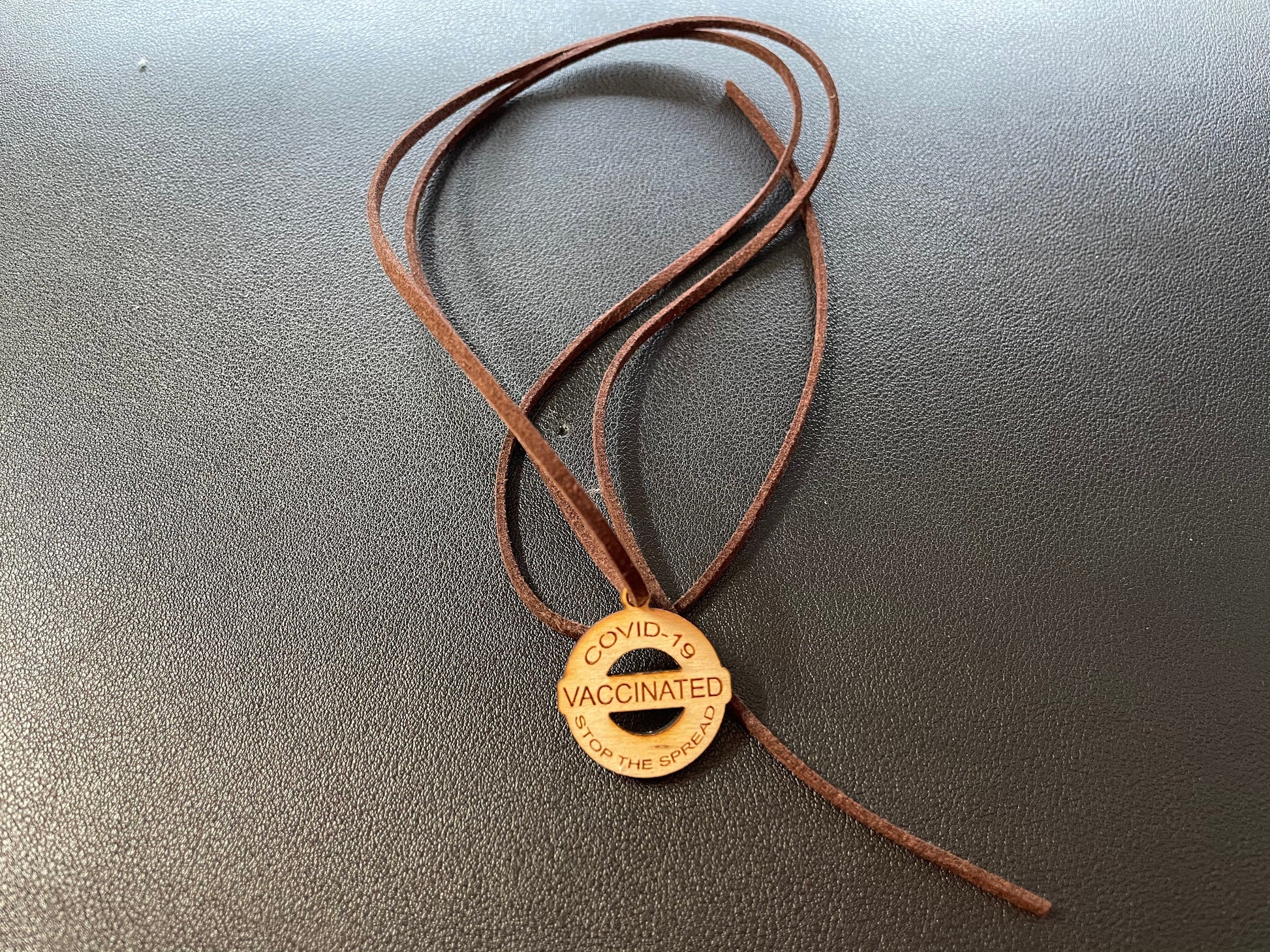 Coronavirus Vaccinated | Stop The Spread | COVID-19 Vaccination Necklace