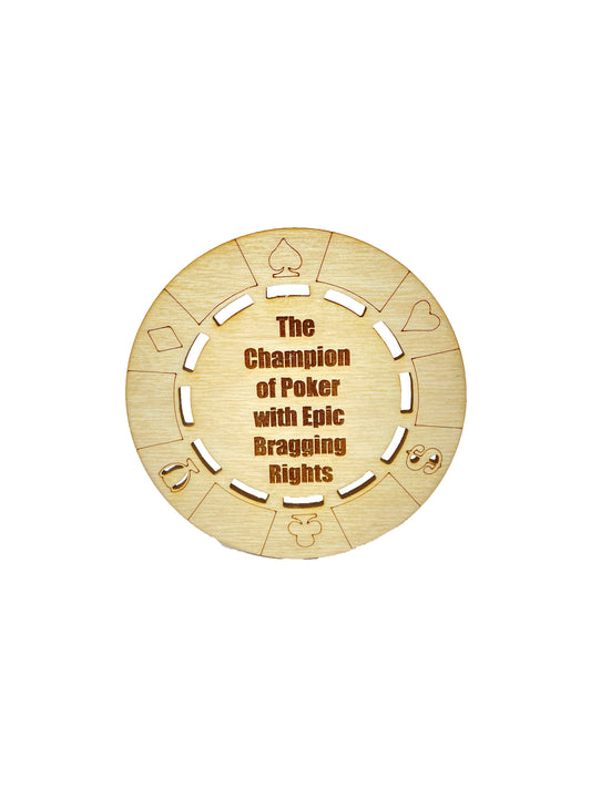 Poker Chip Tournament Trophy | Gag Gift | Epic Bragging Rights