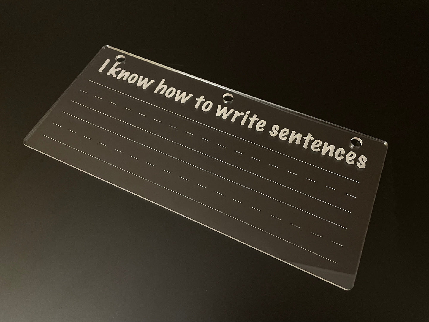 Reusable Practice Writing Sentences | Look I Know My Series | Early Education | Penmanship Practice On Acrylic