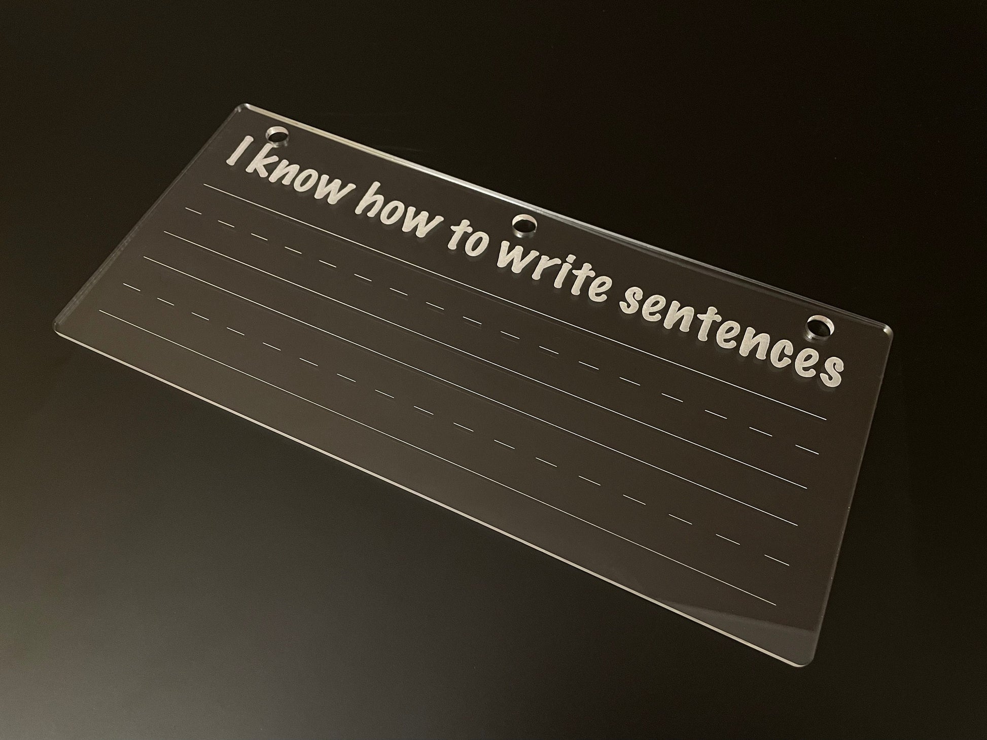 Reusable Practice Writing Sentences | Look I Know My Series | Early Education | Penmanship Practice On Acrylic