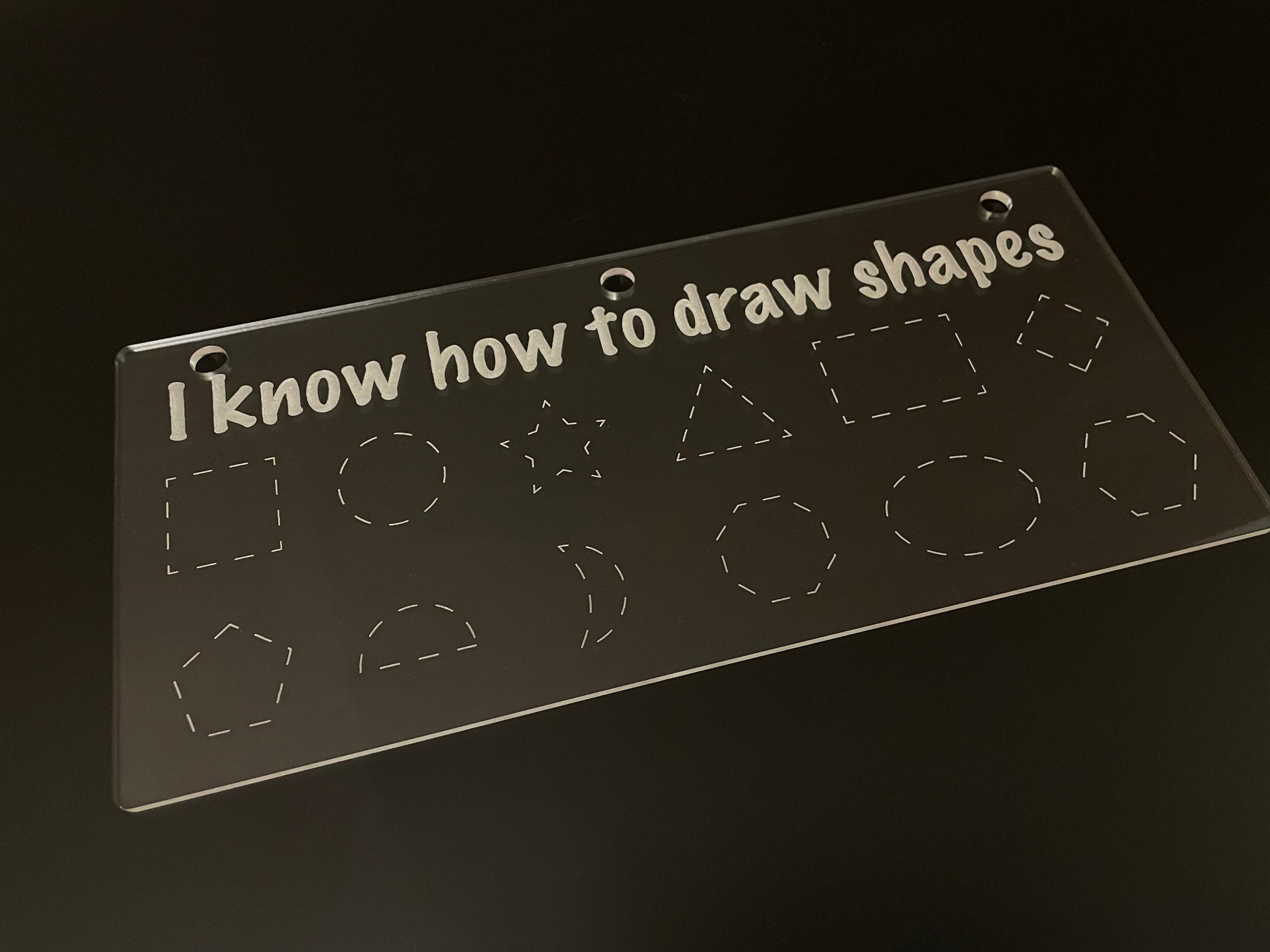 Reusable Practice Drawing Shapes | Look I Know My Series | Early Education | Basic Skills | Acrylic