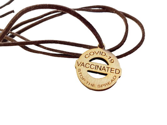 Coronavirus Vaccinated | Stop The Spread | COVID-19 Vaccination Necklace