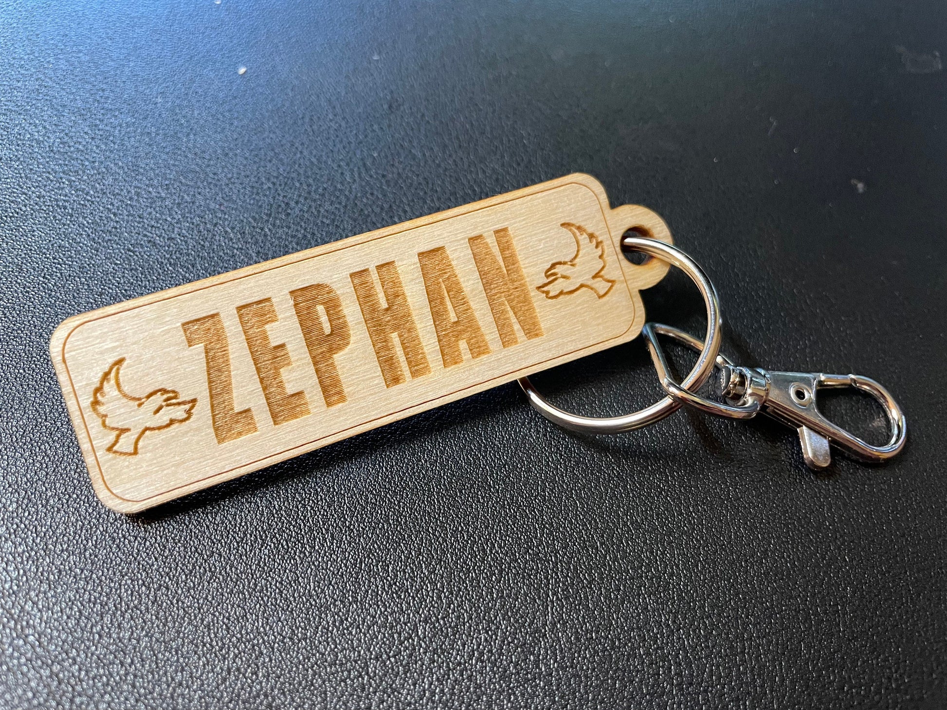 Custom Name or Gamer Tag Key Chain | Video Games | Tag ID | Wood