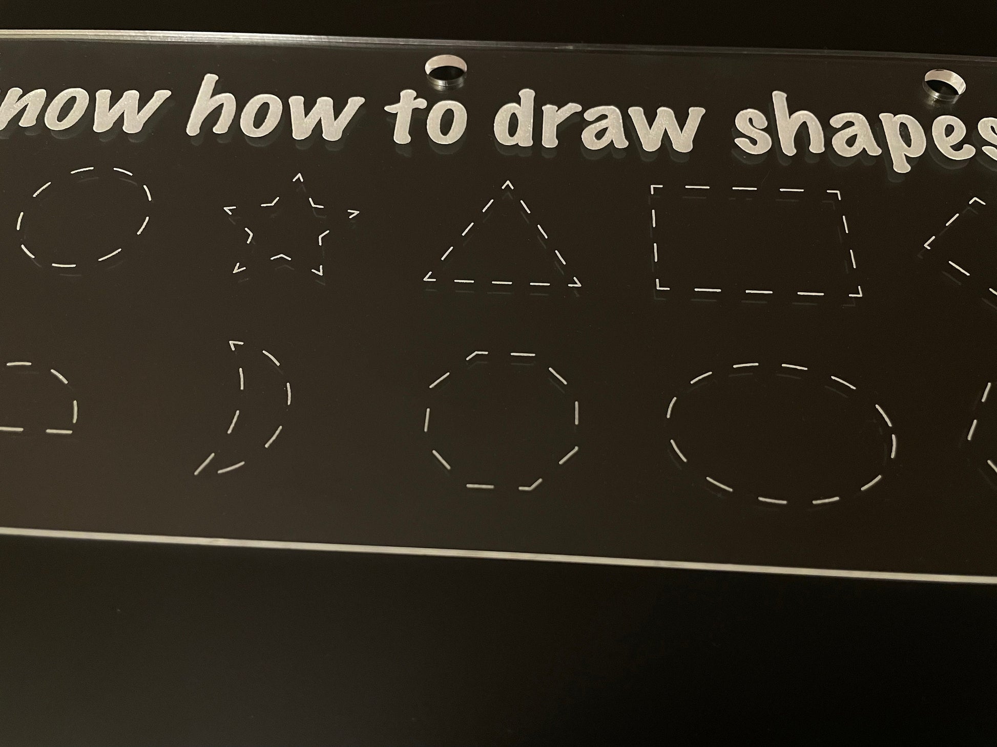 Reusable Practice Drawing Shapes | Look I Know My Series | Early Education | Basic Skills | Acrylic