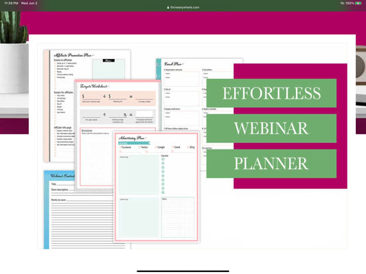 Small Business Webinars Made Easy | 5 Premade Pages | Instant Digital Download