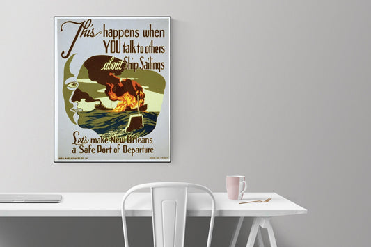 Let's Make New Orleans A Safe Port Of Departure | World War 2 | Art Print