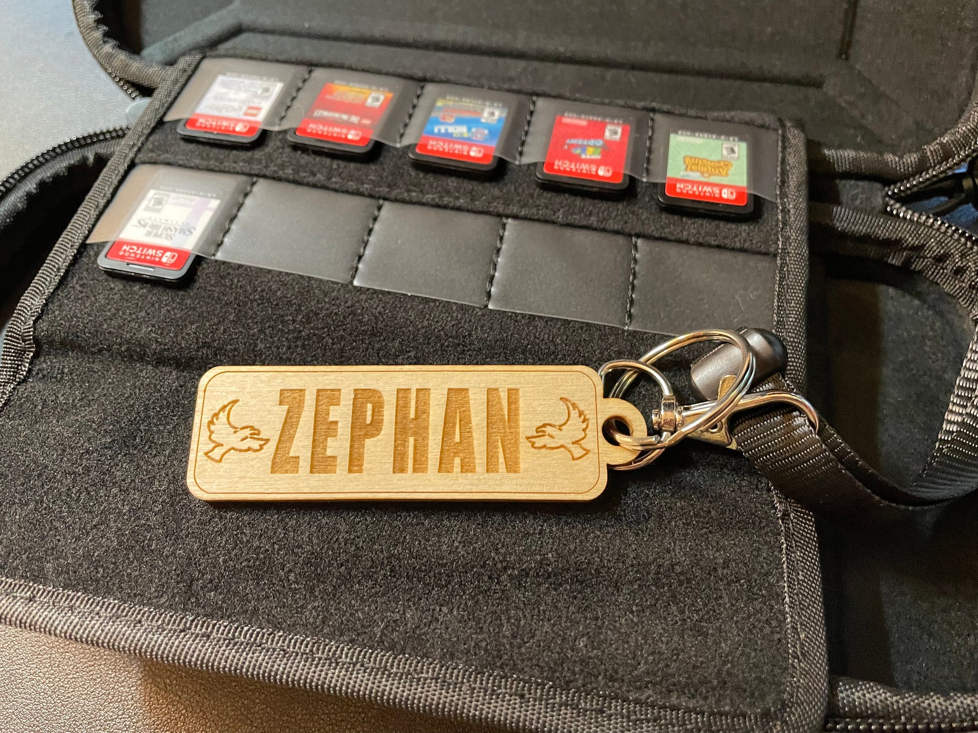 Custom Name or Gamer Tag Key Chain | Video Games | Tag ID | Wood