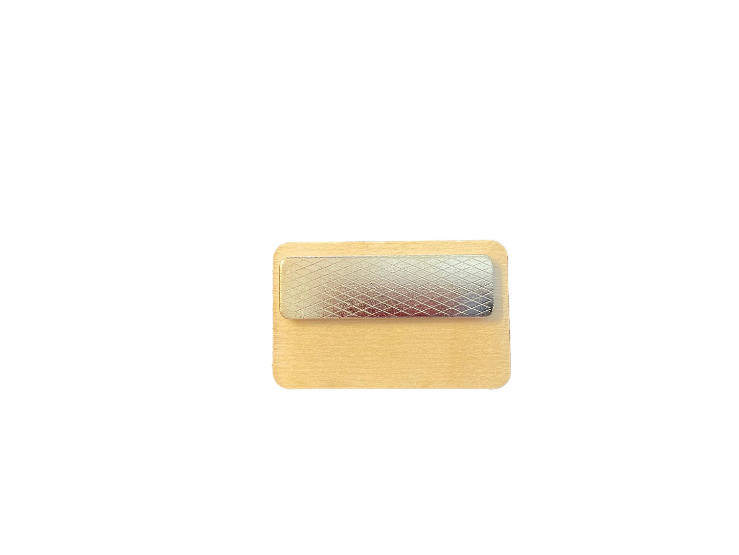Hello, I'm Vaccinated Badge | COVID-19 Vaccine Announcement Wood | Nametag Style | Gift