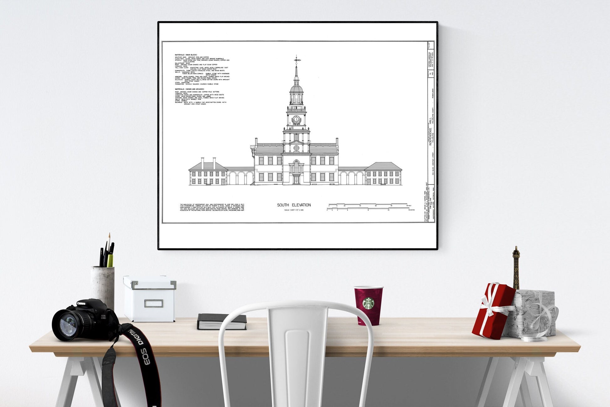 Independence Hall | Declaration of Independence | American Revolution | United States | George Washington | Thomas Jefferson | Art Print