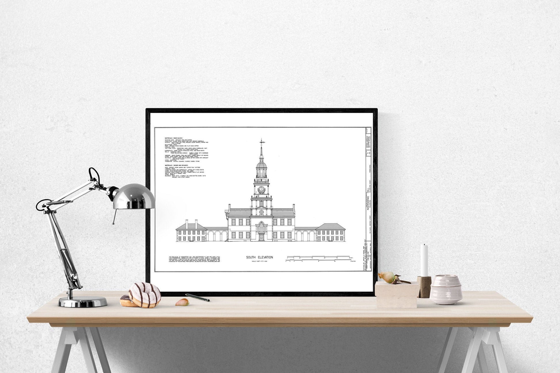 Independence Hall | Declaration of Independence | American Revolution | United States | George Washington | Thomas Jefferson | Art Print
