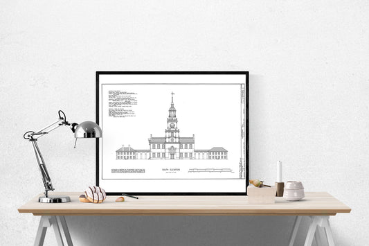Independence Hall | Declaration of Independence | American Revolution | United States | George Washington | Thomas Jefferson | Art Print