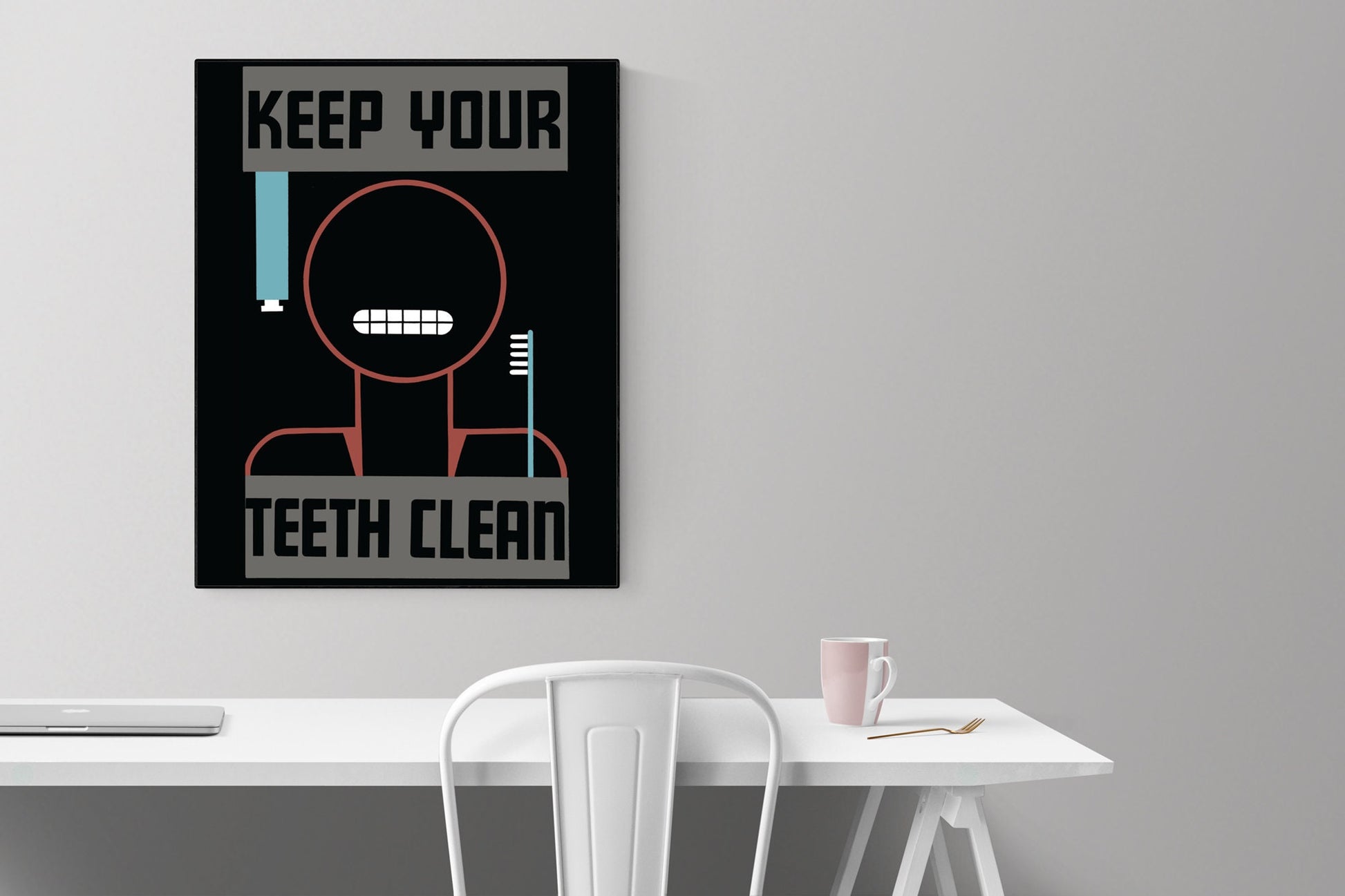 Keep Your Teeth Clean | Dentist | Vintage Art Print