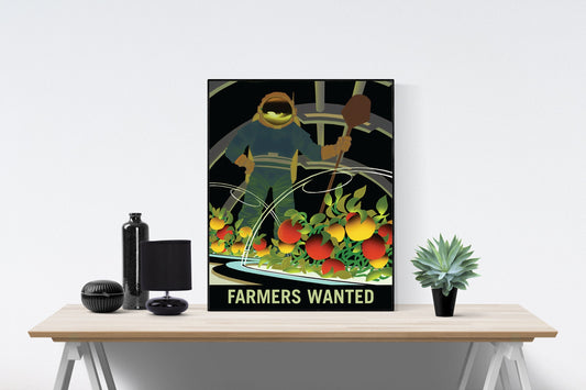 Farmers Wanted for Survival on Mars | Mars | Inner Solar System | Rocky Planet | NASA JPL | Outer Space Art Print