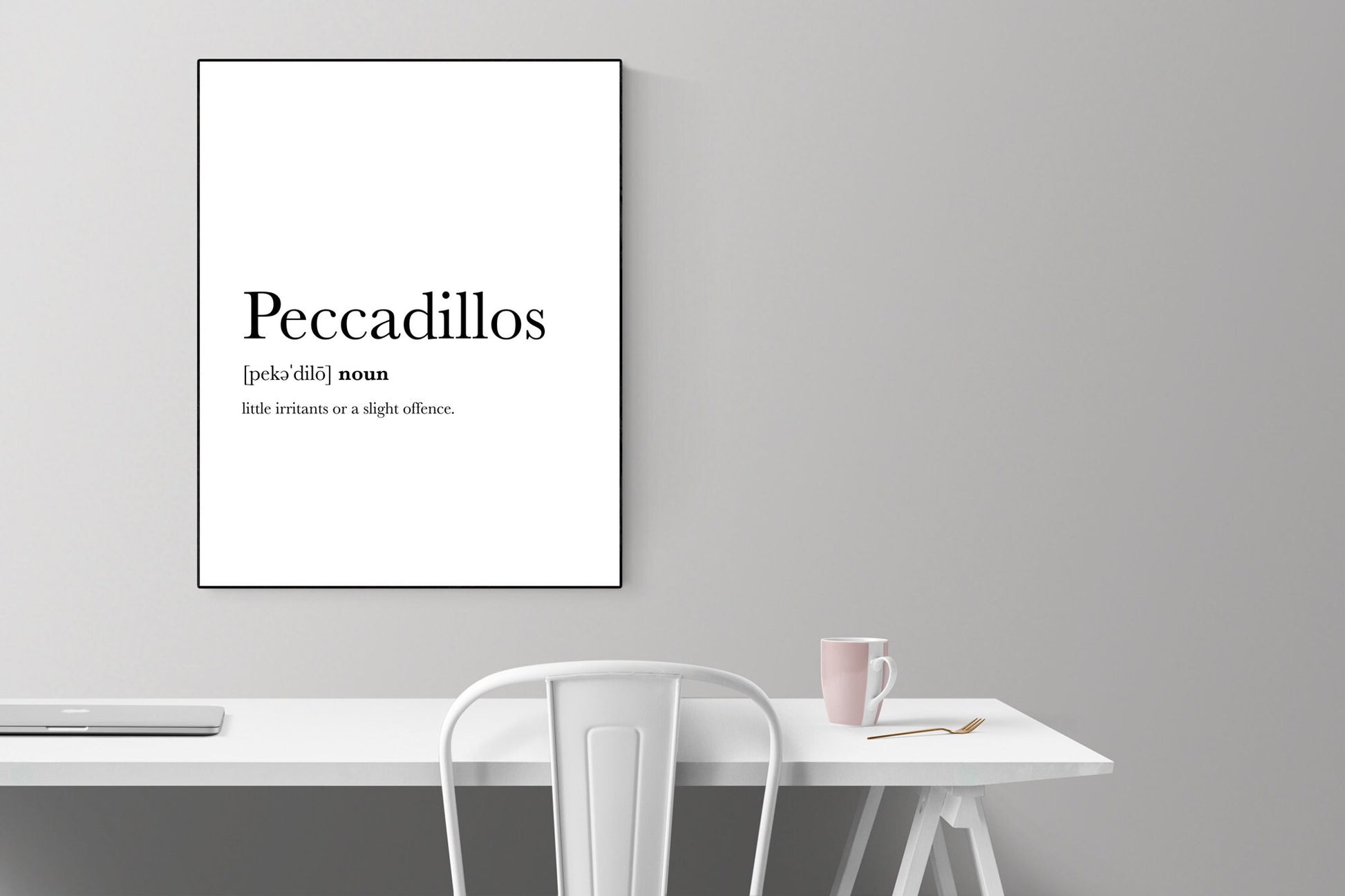 Peccadillos Definition | Little Irritants | Art Print