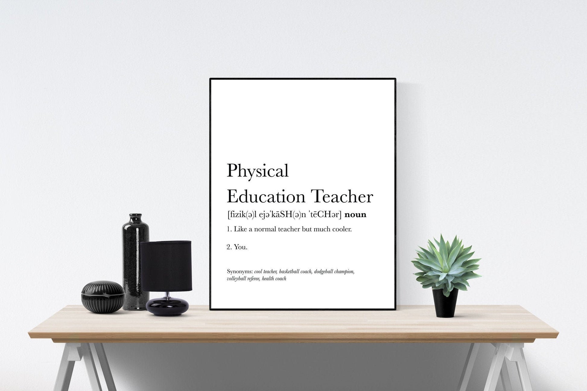 Physical Education Teacher | PE Teacher Definition | Art Print