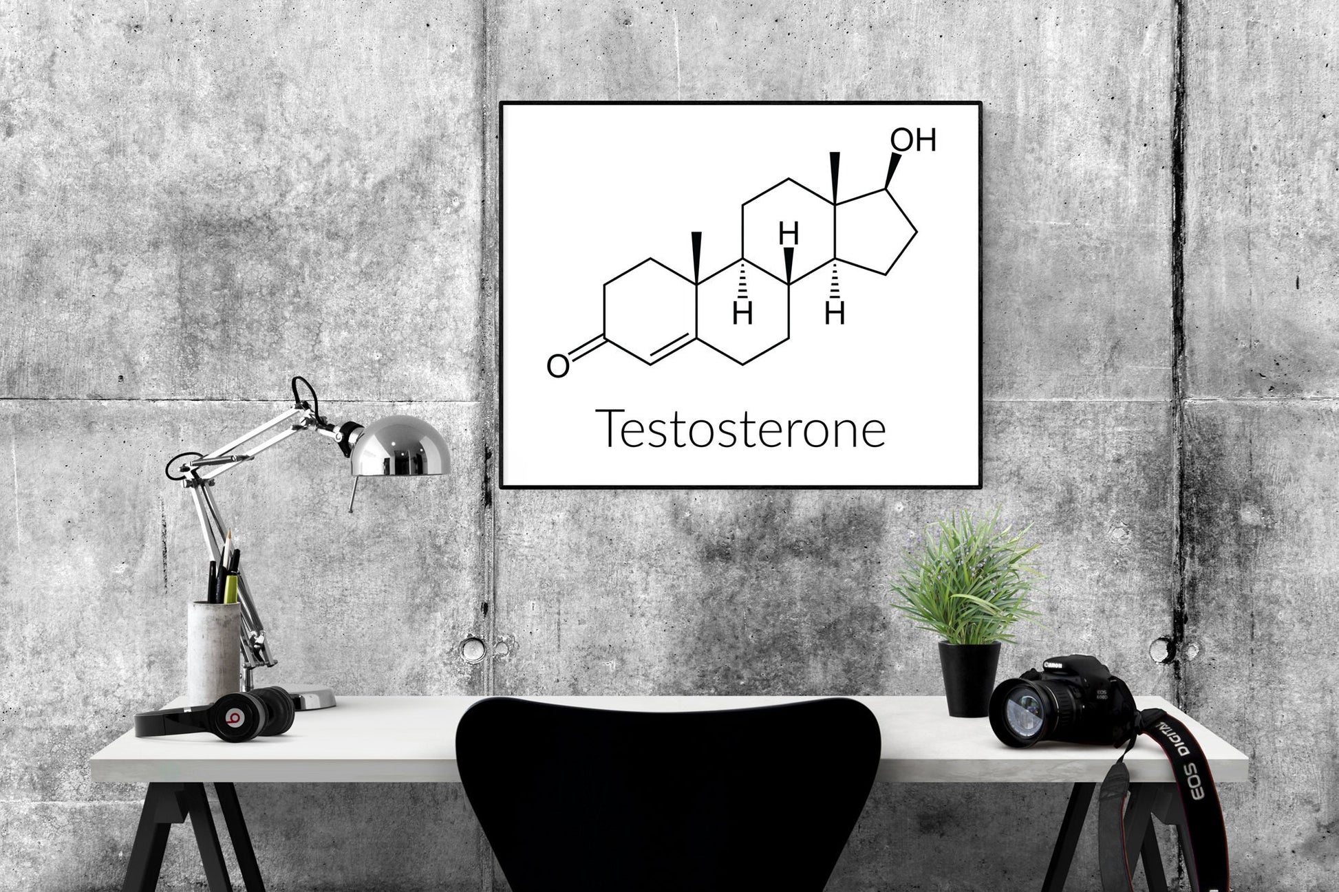 Testosterone Molecular Structure | Science And Chemistry | Art Print