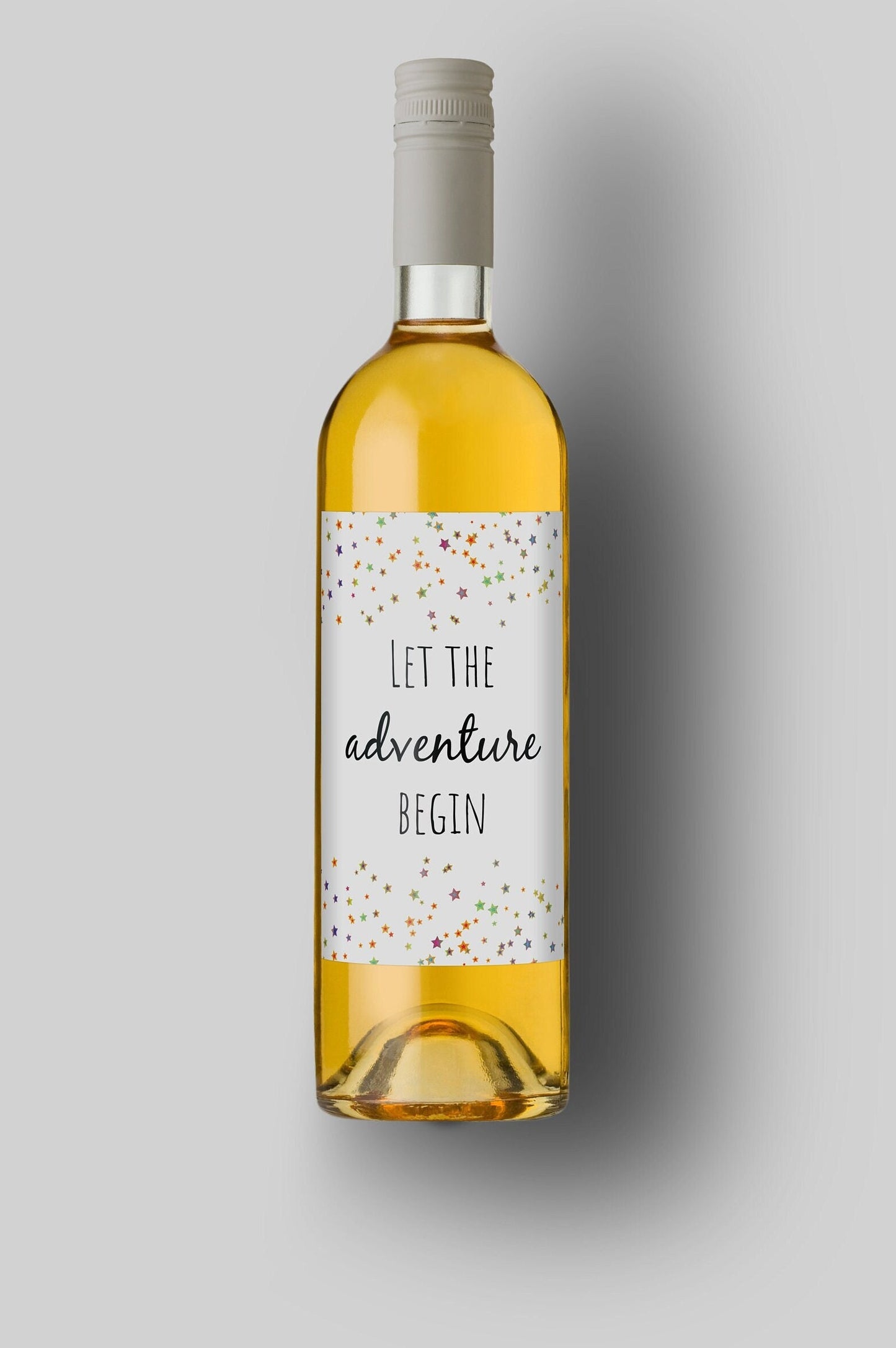 Let The Adventure Begin | Custom Bottle Labels | Personalized Bottle Labels | Party Favor Gift
