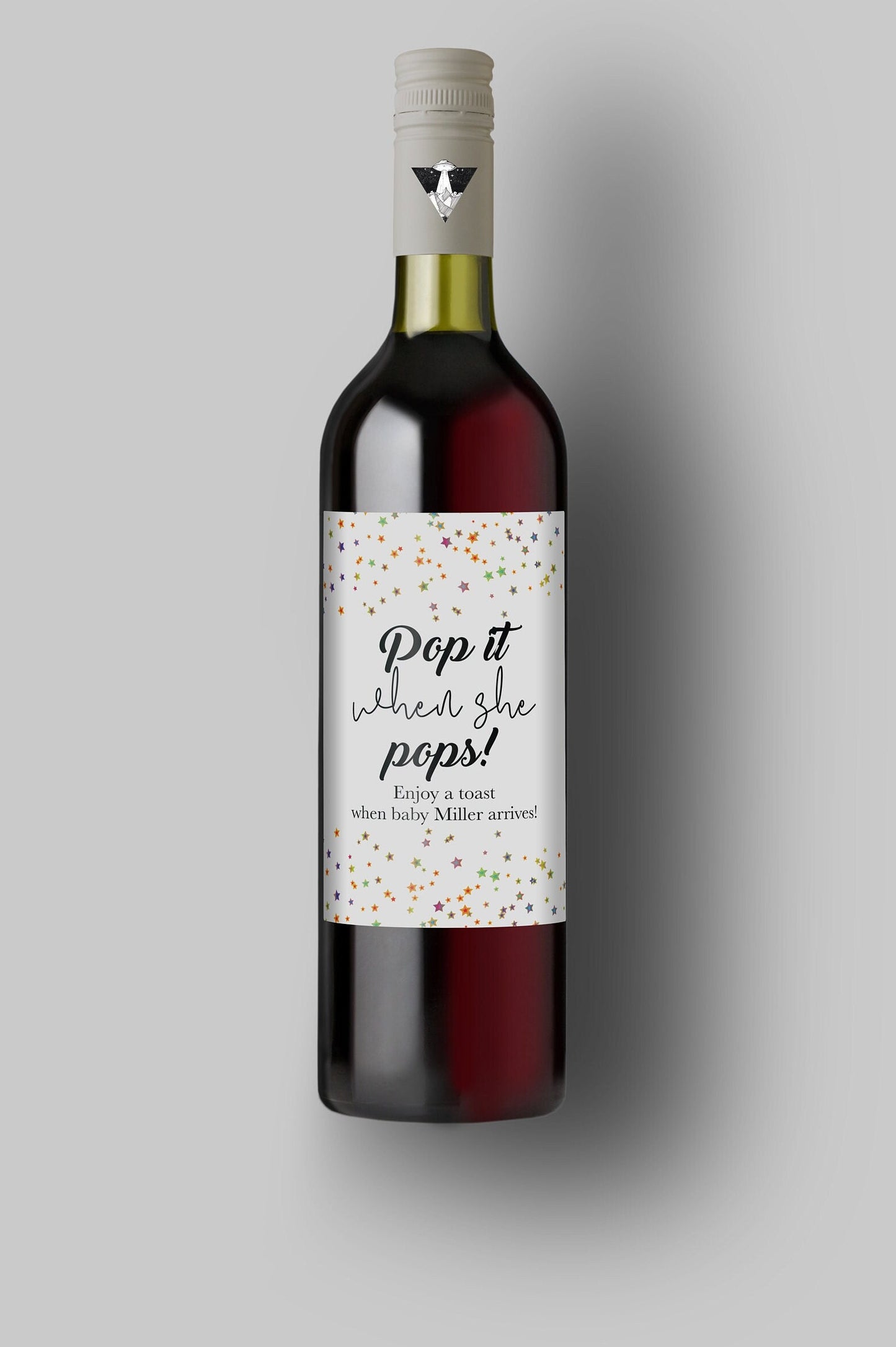 Pop It When She Pops | Custom Bottle Labels | Personalized Bottle Labels | Baby Shower Gift