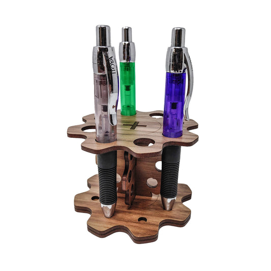 Gear Shaped Pen Stand | Completed Size: 3.91 x 3.91 x 2.75 in. | Assembly Required