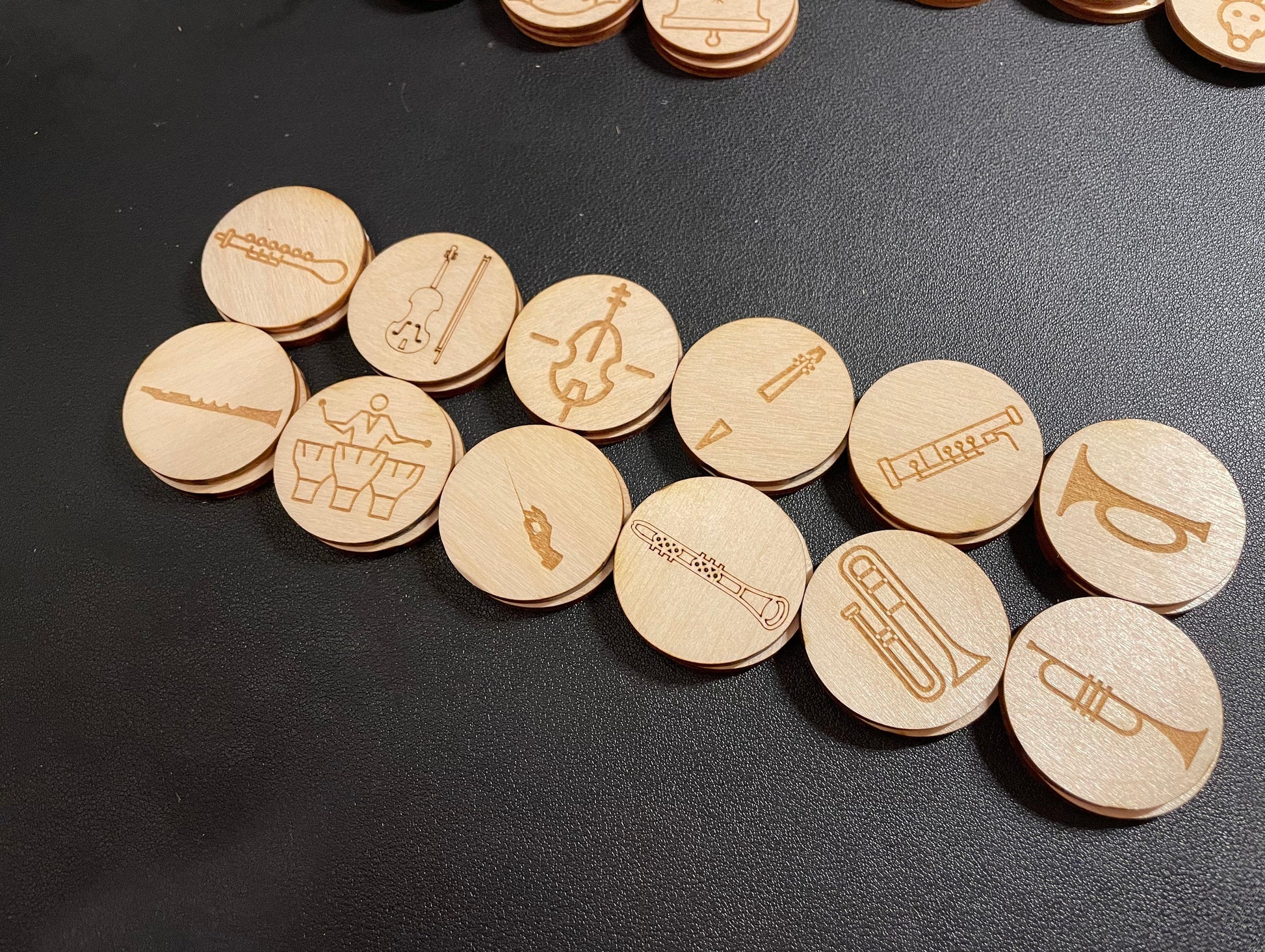 My Orchestra Instruments Memory Match Bag | Stocking Stuffer | Montessori | Early Education | Mix And Match | Burlap Bag Game