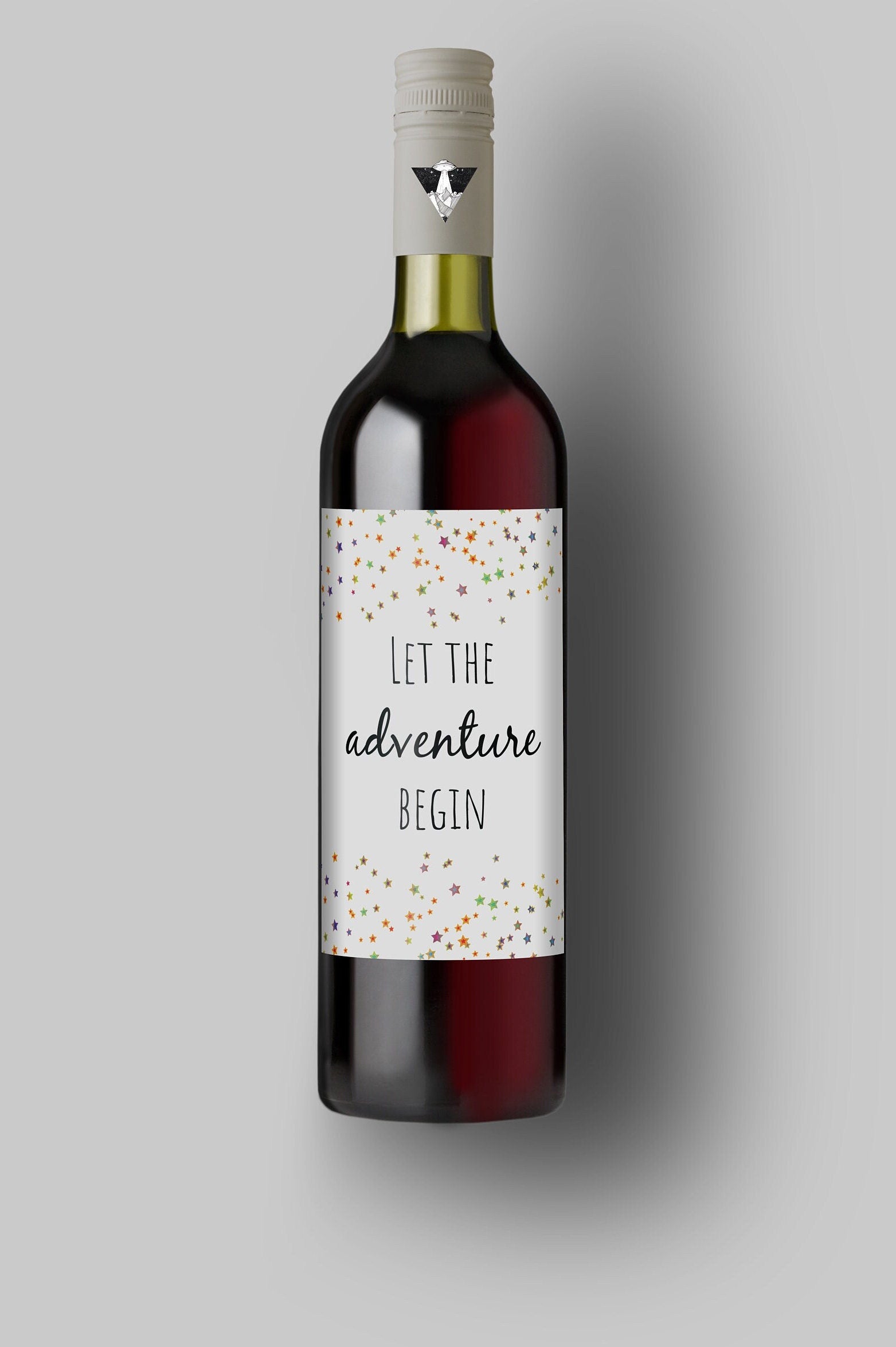 Let The Adventure Begin | Custom Bottle Labels | Personalized Bottle Labels | Party Favor Gift