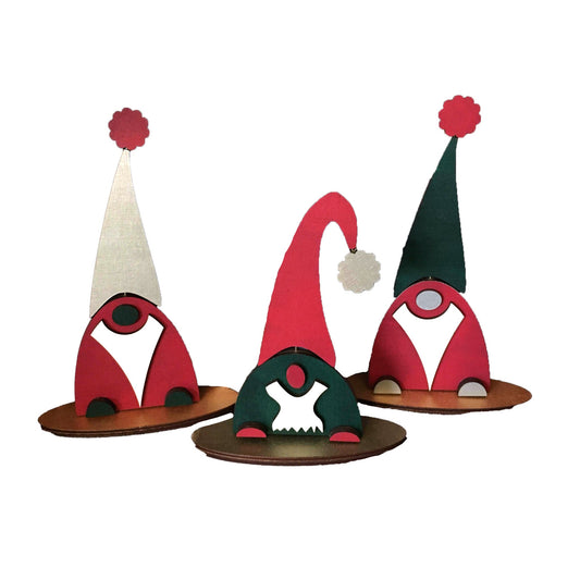 DIY Mix-n-Match Holiday Elves (Set of 3) | Christmas | Winter Decor | Do It Yourself | Size: 1.5x4.3x6 inches | Paint And Assembly Required
