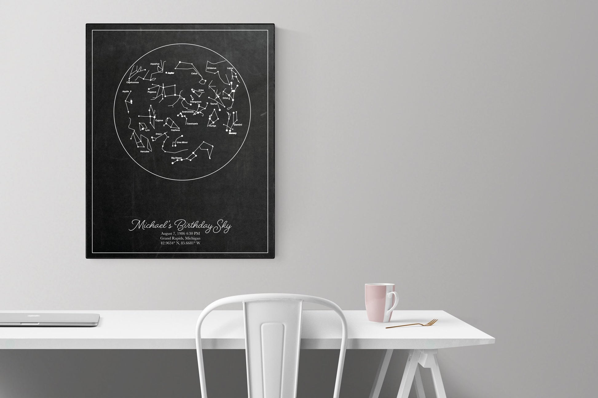 Nighttime Constellations | Memorialize Special Moments In Life | Wedding, Birthday, Engagement, Funeral | Personalized Art Print