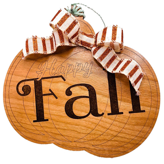 DIY Paint Your Own Fall Pumpkin Hanger | Halloween | Fall Decor | Thanksgiving | Do It Yourself | Size: 5.5 x 5.0 in | Painting Required