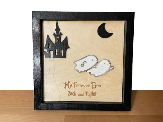 DIY Halloween Decor | Funny And Sweet Decor For Couples | Romantic Gift | Custom Designed | Blank Template (Uncolored)