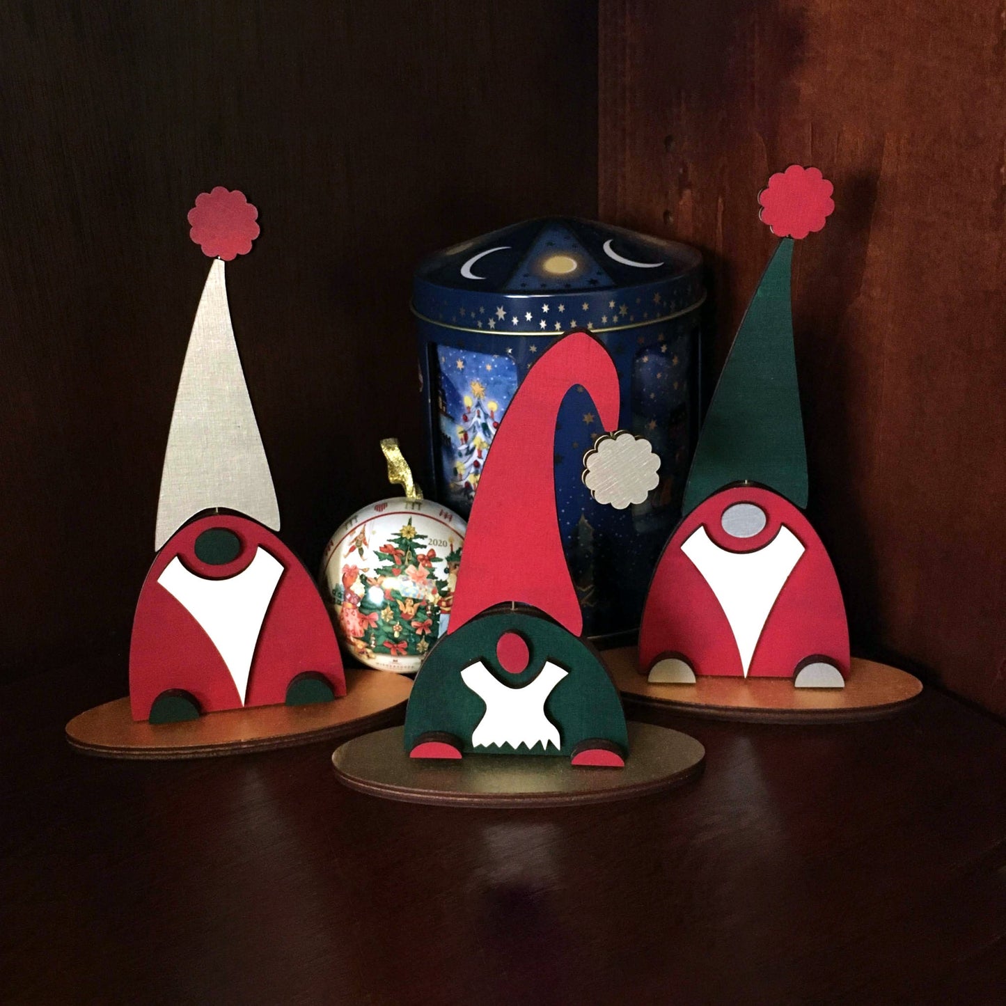 DIY Mix-n-Match Holiday Elves (Set of 3) | Christmas | Winter Decor | Do It Yourself | Size: 1.5x4.3x6 inches | Paint And Assembly Required