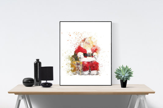 Santa Claus | Jolly Old Saint Nick | Watercolor | Art Print