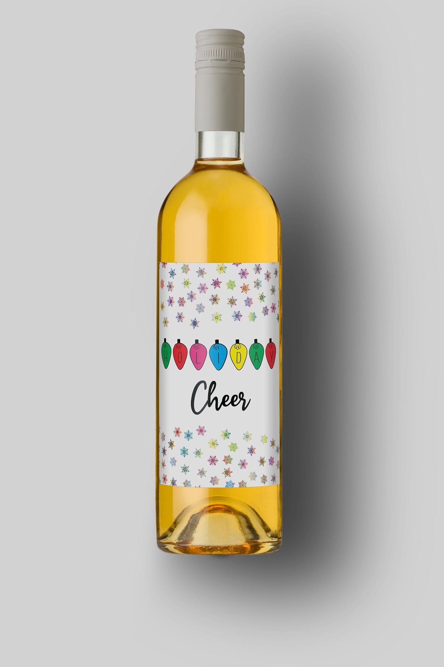 Holiday Cheer | Custom Bottle Labels | Personalized Bottle Label