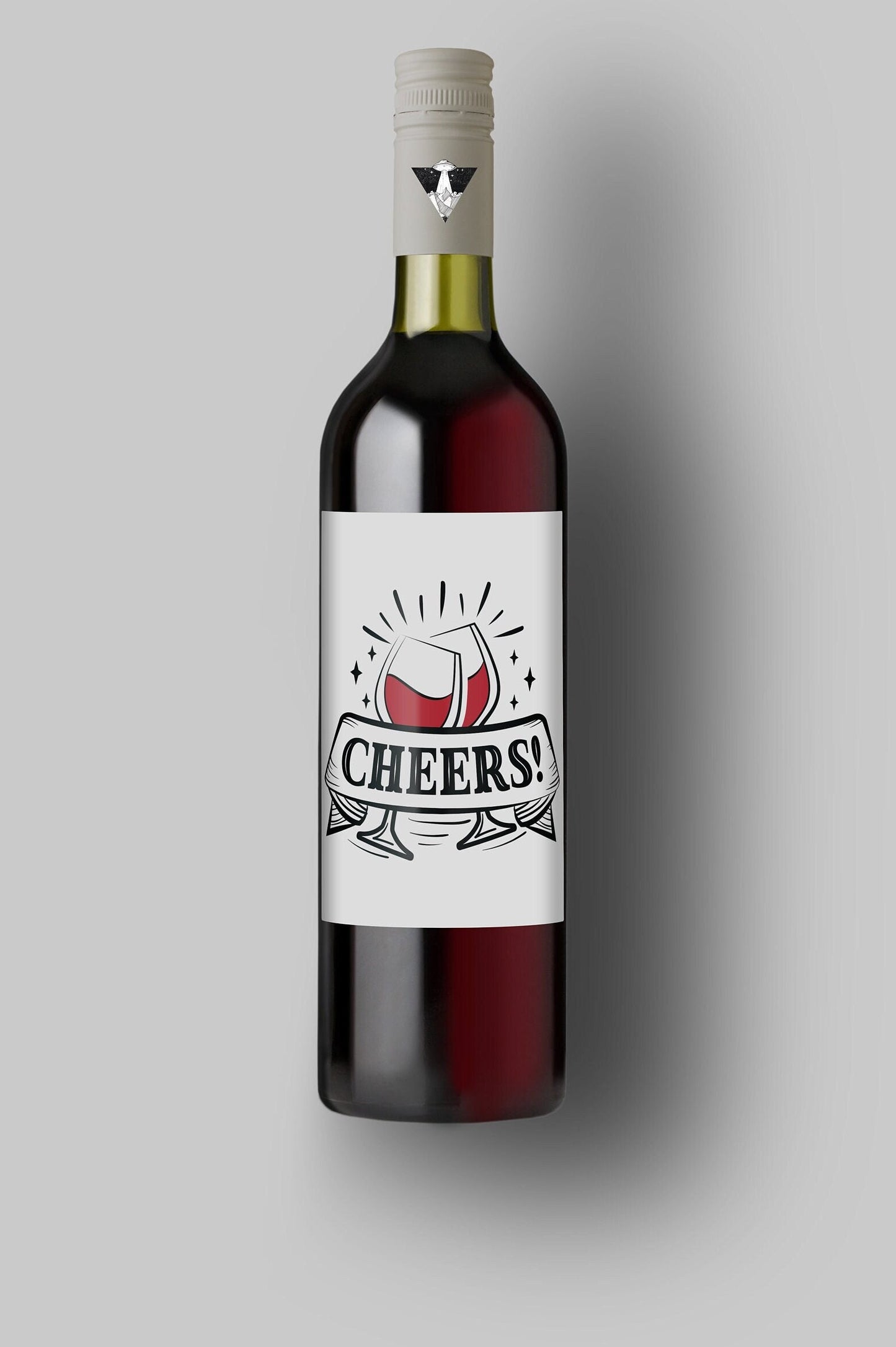 Making Spirits Bright | Custom Bottle Labels | Personalized Bottle | Christmas Holidays Label